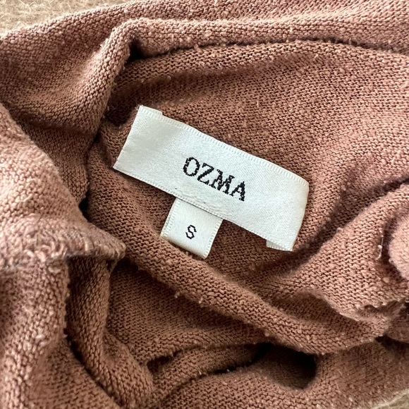 Ozma Silk Noil Jersey Terracotta Marianne Turtleneck Small - Picture 5 of 5
